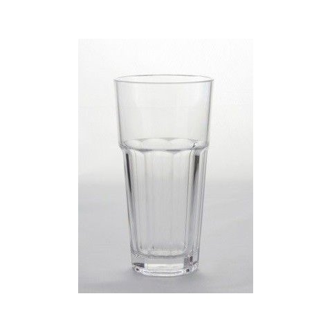 Copo Acrílico Octogonal Longo – 420 Ml - 12 Unidades