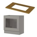 Ver imagem 2 de Balcão Forno Embutir Americana Henn 80 Cm com Tampo para Cooktop Henn 80 Cm