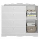Ver imagem 4 de Cômoda Infantil 4 Gavetas 1 Porta Encanto Branco - Permobili