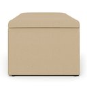 Ver imagem 4 de Kit Cabeceira Cama Box Solteiro 100cm com Calçadeira Baú Dália W01 Linho Bege Escuro - Lyam