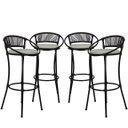 Ver imagem 1 de Conjunto 4 Banquetas Havaí em Fio de Fibra Artesanal para Bar, Balcão, Lanchonete