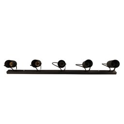 Luminária Teto Trilho 5 Spots Direcionáveis Preto 1275 - 2