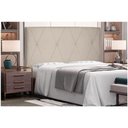 Ver imagem 4 de Cabeceira Aquilla para Cama Box Casal 140 Cm Suede - D’Rossi Cor Bege