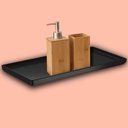 Ver imagem 4 de Kit 6 Pratos 27x13cm Bandejas para Servir Preto Plástico Coza Comida Japonesa Petiscos