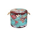 Ver imagem 3 de Baú Caixa Organizadora Decorativa Puff Vintage Mapa Mundi P