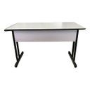 Ver imagem 6 de Mesa Escritório com 2 Gavetas Cristal/preto Home Office Estudo