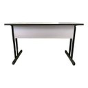 Ver imagem 7 de Mesa Escritório com 2 Gavetas Cristal/preto Home Office Estudo
