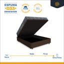 Ver imagem 3 de Cama Box com Baú Casal + Colchão Ortopédico D33 Ortobom Iso 100 138x188x60cm