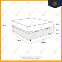 Ver imagem 5 de Cama Box com Baú Casal + Colchão Ortopédico D33 Ortobom Iso 100 138x188x60cm