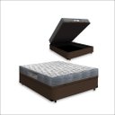 Ver imagem 1 de Cama Box com Baú Casal + Colchão Ortopédico D33 Ortobom Iso 100 138x188x60cm