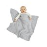 Manta Bebê Tricot Tricô Maternidade Recém Nascido Cod 1040.1 Cinza - 1
