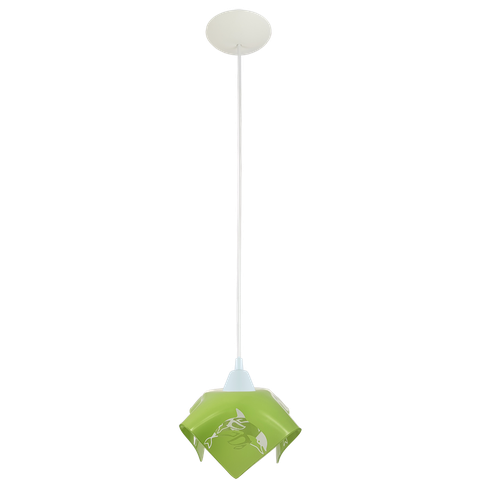 Pendente Moderno Quarto Infantil Papoula Golfinho Verde