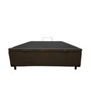 Ver imagem 3 de Cama Box Bau Casal Premium Blindada Super Reforçada Corino - Box Baú Marrom - Corino
