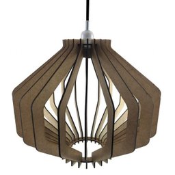 Luminária Pendente de Madeira - New York - Rústico - 3