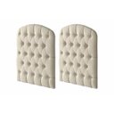 Ver imagem 1 de Kit Capitonê para Berço Harmonia Suede/Marfim - Permobili