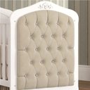 Ver imagem 2 de Kit Capitonê para Berço Harmonia Suede/Marfim - Permobili