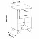 Ver imagem 3 de Mesa de Apoio 1 Gaveta 64 Cm 4638 Carvalho Arly