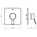 Ver imagem 2 de Acabamento Monocomando para Chuveiro Bases Deca/Docol Australis Cromado - Meber