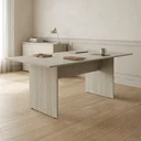 Ver imagem 1 de Mesa de Escritório para Reunião 6 Lugares 180x90cm Studio Legno Crema Bege