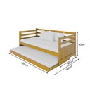 Ver imagem 3 de Sofá Cama Rústico Madeira Enjoy 2 Colchões Imbuia