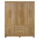 Ver imagem 1 de Guarda Roupa Casal Bem Te Vi 10 Portas de Bater 3 Gavetas MDF Cinamomo Valdemóveis