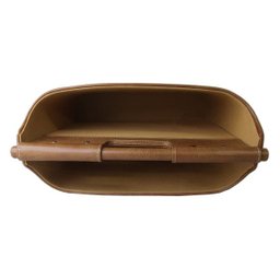 Revisteiro 2 Compartimentos em Couro Marrom 36x28,5x17cm Btc - 5