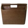 Revisteiro 2 Compartimentos em Couro Marrom 36x28,5x17cm Btc - 2