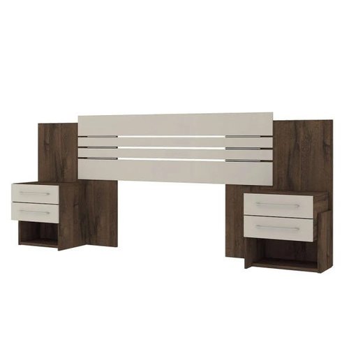 Cama Casal Em Mdf 198cm X 241cm Granada Branco