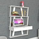 Ver imagem 4 de Estante para Livros Suspensa 3 Prateleiras 1 Gaveta Z Tecno Mobili