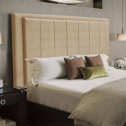 Cabeceira Opala Cama Box Queen 160cm Linho - SSX Multicoisas Spezzia Dourado-escuro