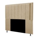 Ver imagem 3 de Cabeceira Opala Cama Box Queen 160cm Linho - SSX Multicoisas Spezzia Dourado-escuro