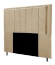 Ver imagem 3 de Cabeceira Opala Cama Box Queen 160cm Linho - SSX Multicoisas Spezzia Dourado-escuro