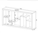 Ver imagem 6 de Estante Multiuso Vertical ou Horizontal 159cmx 78cm E1712