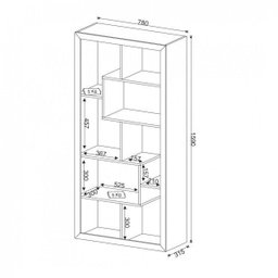 Estante Multiuso Vertical ou Horizontal 159cmx 78cm E1712 - 4