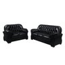 Conjunto Sofá 3 e 2 Lugares Sultão Corino Preto - 2