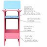 Cadeira Infantil Para Refeição Restaurante Rosa/Azul - Criança Feliz - 2