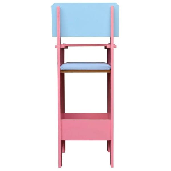 Cadeira Infantil Para Refeição Restaurante Rosa/Azul - Criança Feliz - 7