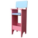 Ver imagem 1 de Cadeira Infantil Para Refeição Restaurante Rosa/Azul - Criança Feliz