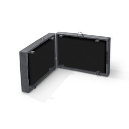 Cama Dobrável Portátil Com Baú Mala Espuma D20:Cinza - 3 Cama Dobrável Portátil Com Baú Mala Espuma D20:Cinza - 3