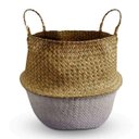 Ver imagem 1 de Cesto Seagrass Natural e Branco Grande - Yoi