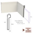 Ver imagem 5 de Rodapé Sobrepor Poliestireno 12 cm altura barra com 2 M