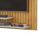 Ver imagem 6 de Painel para TV 55 Polegadas com Nichos Ripe para Sala de Estar Cedro Bali DJ Móveis