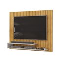 Ver imagem 4 de Painel para TV 55 Polegadas com Nichos Ripe para Sala de Estar Cedro Bali DJ Móveis