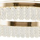 Ver imagem 2 de Lustre Pendente Led 50w 3000k Bronze e Cristal Lux Redondo 58cm Bivolt Mais Luz