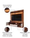 Ver imagem 4 de Estante Home Noble 1.8 com Led para Tv até 75 Polegadas Design Moderno para Sala Jequitiba/off