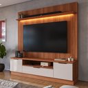 Ver imagem 1 de Estante Home Noble 1.8 com Led para Tv até 75 Polegadas Design Moderno para Sala Jequitiba/off