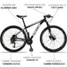 Bicicleta Aro 29 Quadro 15 Alumínio 27v Suspensão Freio Hidráulico Orion Preto/Branco - - 4