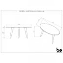 Ver imagem 2 de Mesa de Centro Oval Retrô Be Mobiliário