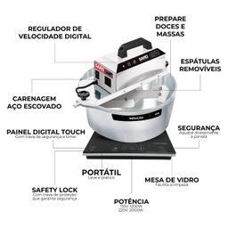 Misturador Industrial Elétrico com Fogão de Indução - 3