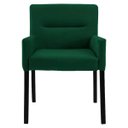 Ver imagem 2 de Poltrona Decorativa Sala de Estar Pés Preto Vicenza Veludo Verde - Gran Belo
